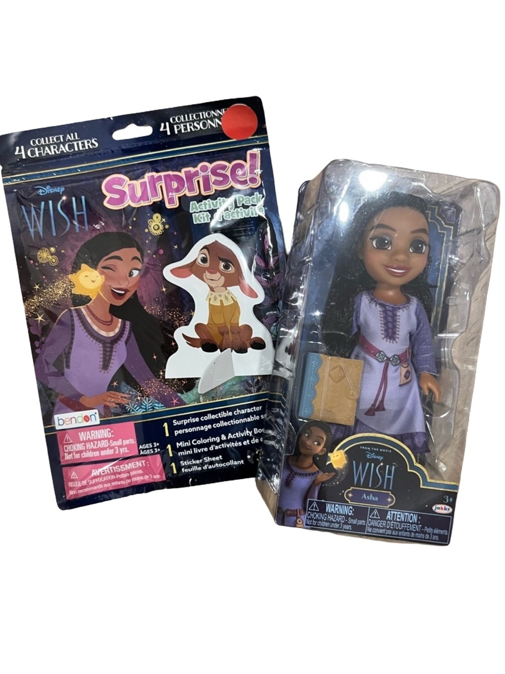 Disney Wish Asha Petite Poseable Doll NEW in Box & surprise activity kit